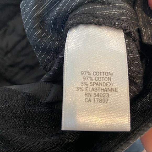 BANANA REPUBLIC Y2K Low Rise Flare Pinstripe Pants Grey Size 6 Petite - Picture 8 of 8